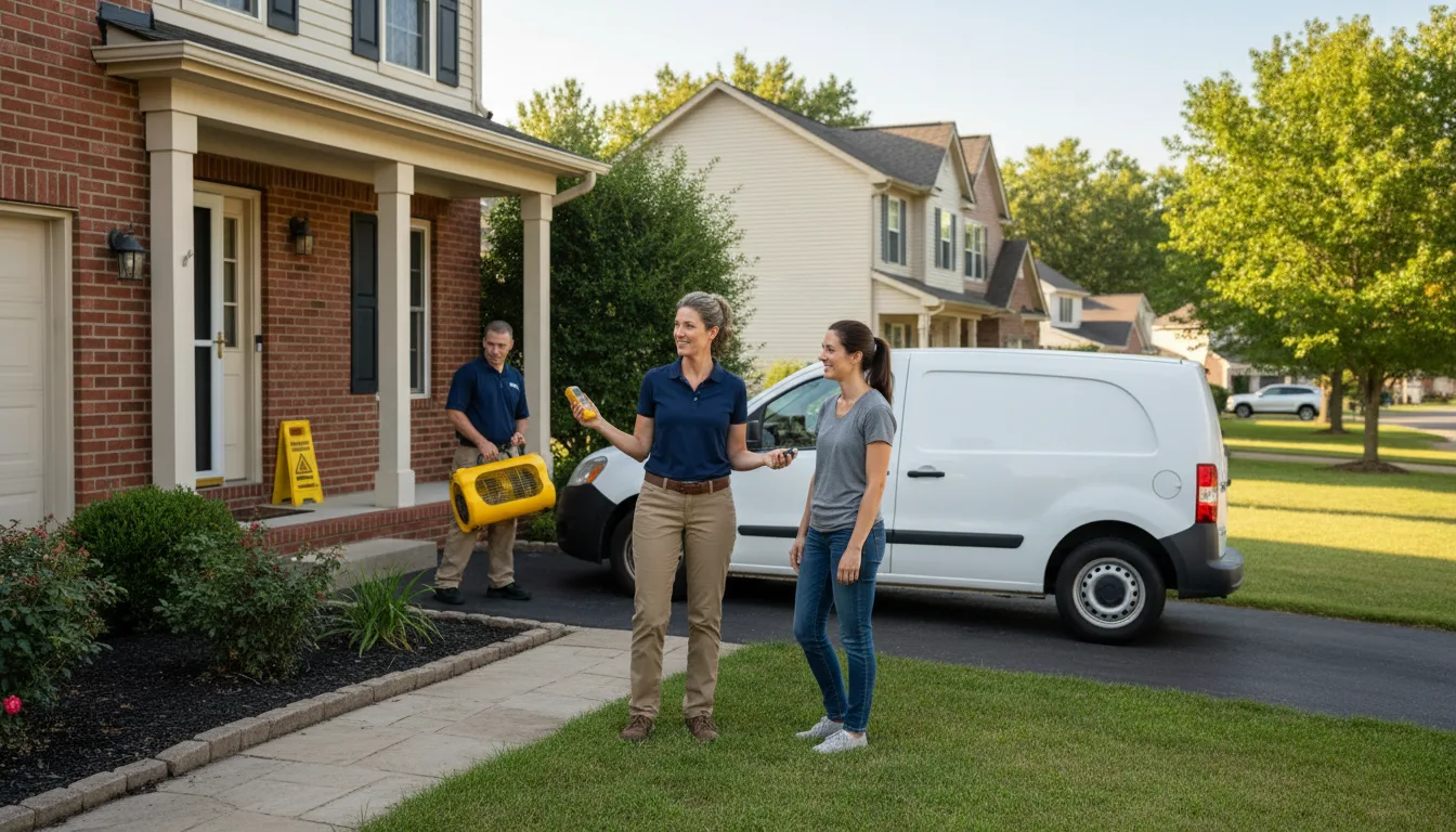 Residential water damage restoration in Beavertown, PA